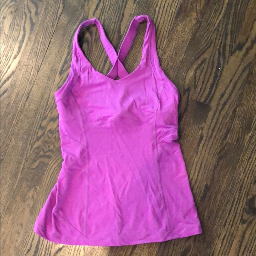 Lululemon racerback tank with built in bra